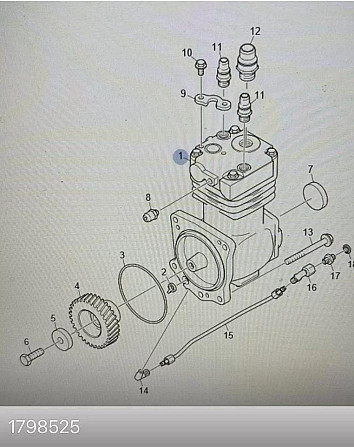 Ищу компрессор 1798525 Scania (двигатель DC9). Вся Россия - изображение 1