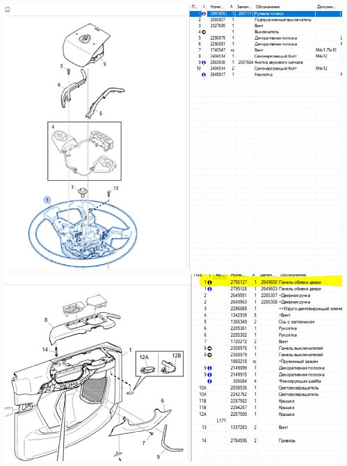 Ищу обшивки в сборе левой двери Scania 6, только хорошие и руль в сборе 2997855.  - photo 1