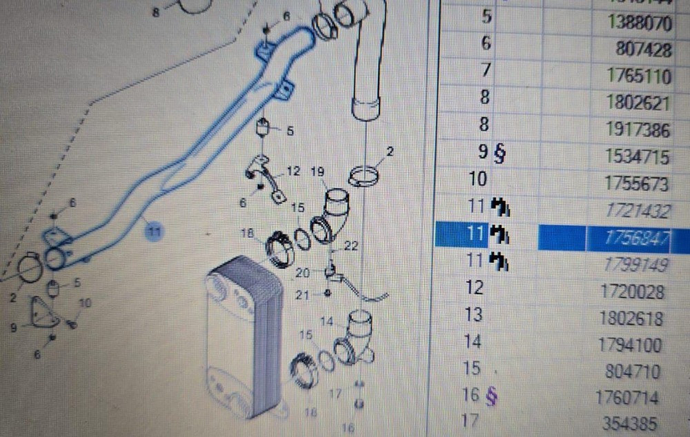 Ищу трубу системы охлаждения ретардера SCANIA 1756847.  - photo 1