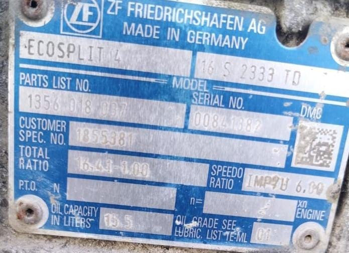 Нужна кпп 16S 2333TD 1.00 для MAN.  - photo 1