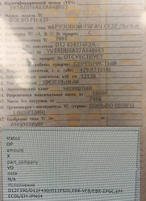 Ищем двигатель D12F на Volvo FH. Вся Россия - изображение 1