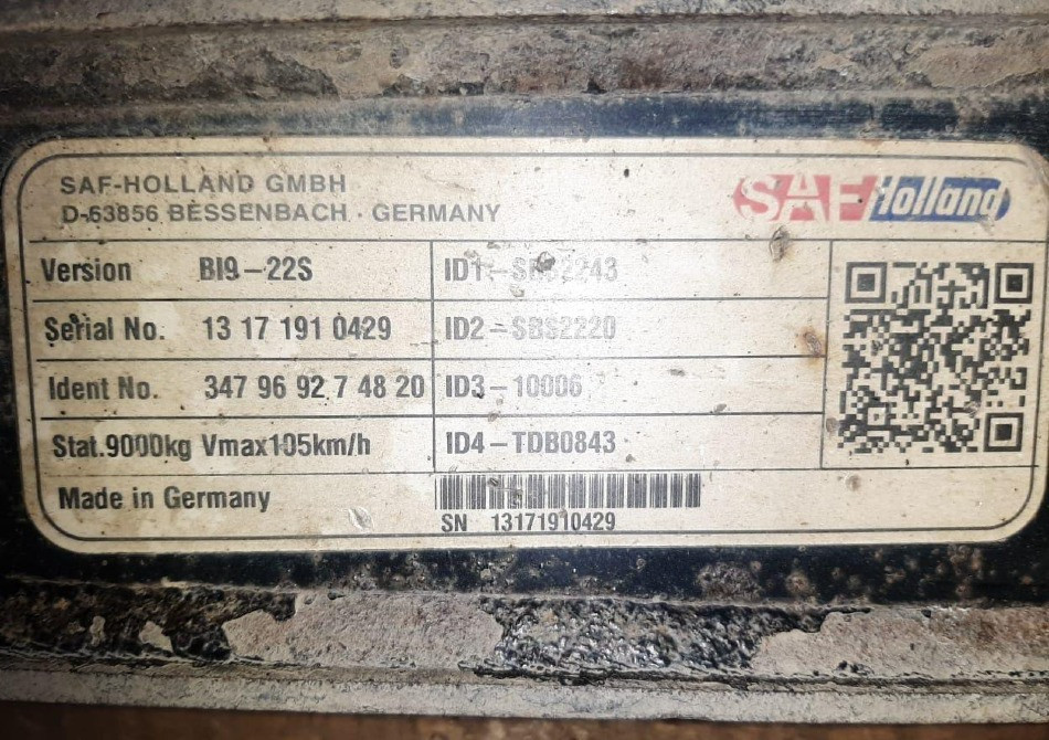 Ищем оси SAF BI-22S 13171910429. Вся Россия - изображение 1