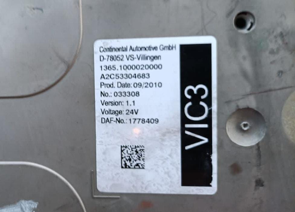 На DAF XF105 2010г. куплю блок Вик 3 версия 1.1.  - photo 1