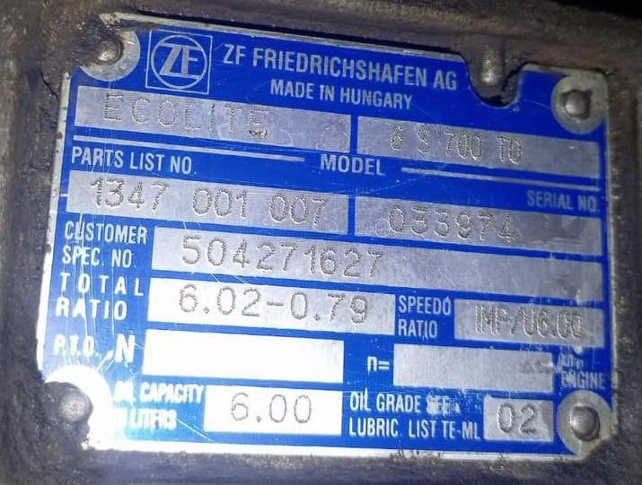 Ищу кпп 6S 700 TO на Ивеко еврокарго 2012г.  - photo 1