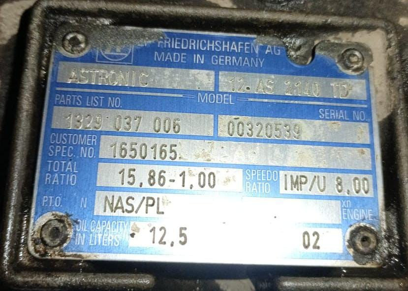 Ищу 12AS 2140TD акпп на DAF 95. Вся Россия - изображение 1