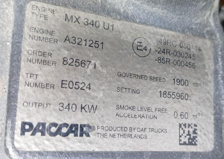 Ищем MX340 U1 двигатель Даф XF105 2018 год. Вся Россия - изображение 1