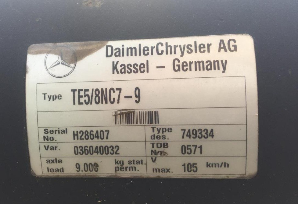 Ищу ось Mercedes-Benz TE5/8NC7-9 на полуприцеп. Вся Россия - изображение 1