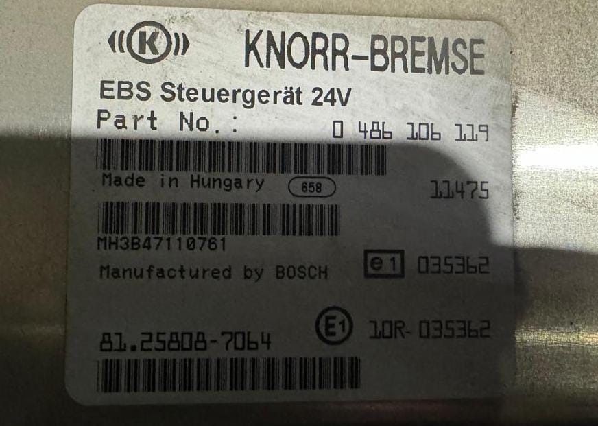 Куплю блок управления EBS 81258087064 MAN. Вся Россия - изображение 1