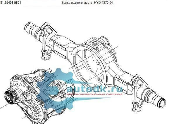 Ищем корпус среднего моста Ман HY-1370 дисковый тормоз 81354015801.  - photo 1