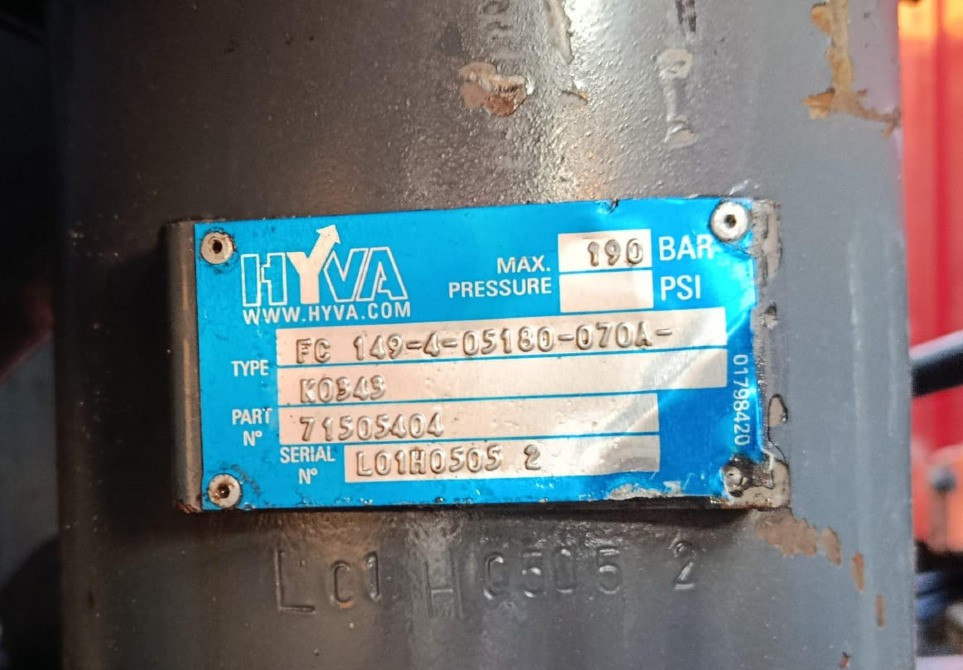 Нужен гидроцилиндр HYVA FC 149-4-05180-070A-K0343 71505404 на SCANIA самосвал 8×4.  - photo 1