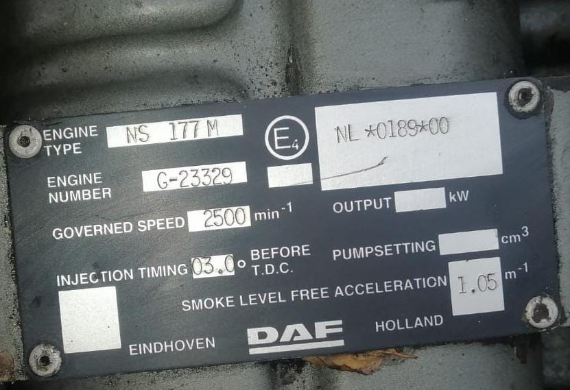 Ищем на 1998 года двигатель DAF NS177M запчасти : теплообменник даф 0270935, поршни 0683329 (можно в  - photo 1