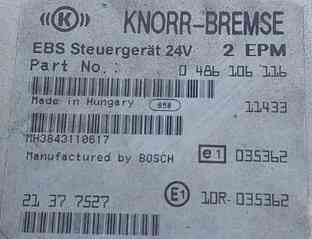 Ищем 0486106116 электронный блок Вольво ФШ4, Рено 21377527, 7421377527, Knorr 0486106312N50. 