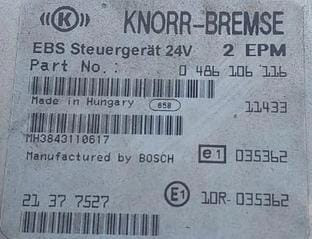 Ищем 0486106116 электронный блок Вольво ФШ4, Рено 21377527, 7421377527, Knorr 0486106312N50.  - photo 1