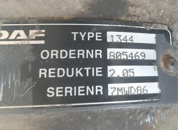 На DAF XF106 ищу редуктор заднего моста 1344 -2.05.  - photo 1