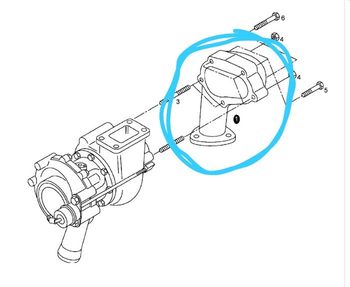 Ищу выпускной коллектор на MAN L2000 ДВС D0834LF02, 51081010683. Вся Россия - изображение 1