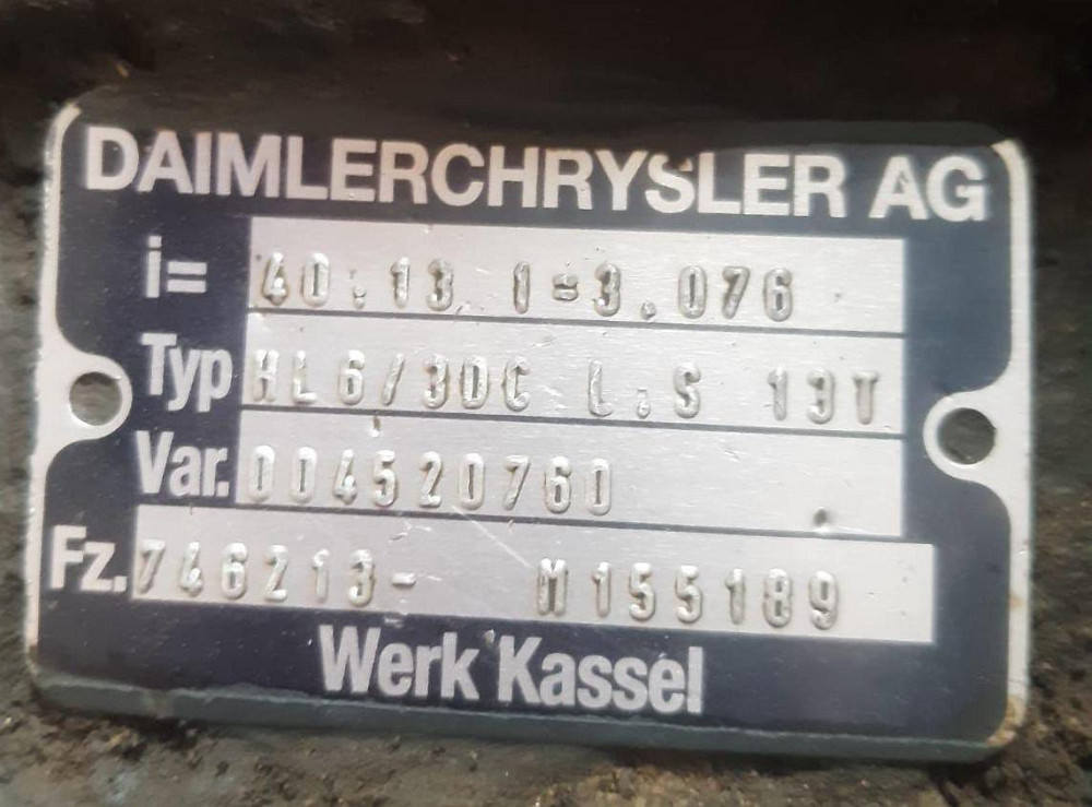 На Мерседес Аксор 2008г. куплю редуктор заднего моста HL6/30С 40;13 передатка 3.076.  - photo 1