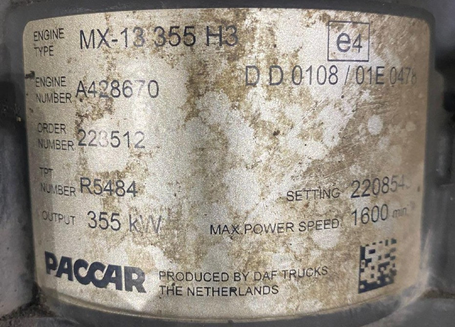 На DAF XF нужен двс МХ-13 355.  - photo 1