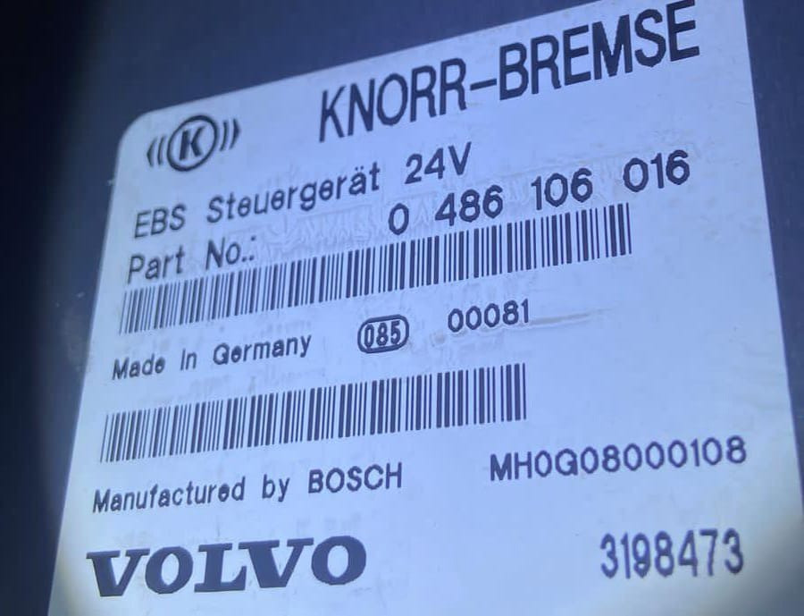 Куплю 0486106016 блок управления EBS на Volvo.  - photo 1