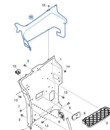 На Скания самосвал 5 серии нужны трубопровод системы кондиционирования 2065530 и кожух подножки верх Вся Россия - изображение 1