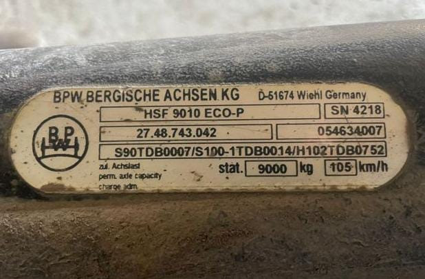 Ищу ось BPW HSF 9010 ECO-P на полуприцеп. Вся Россия - изображение 1