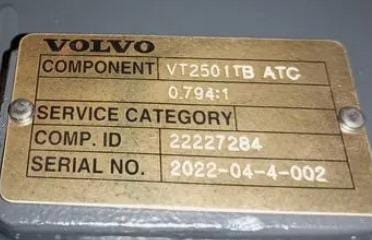 Нужна раздаточная коробка VT2501TB ATC Volvo (именно с такими данными как шильдике). Вся Россия - изображение 1