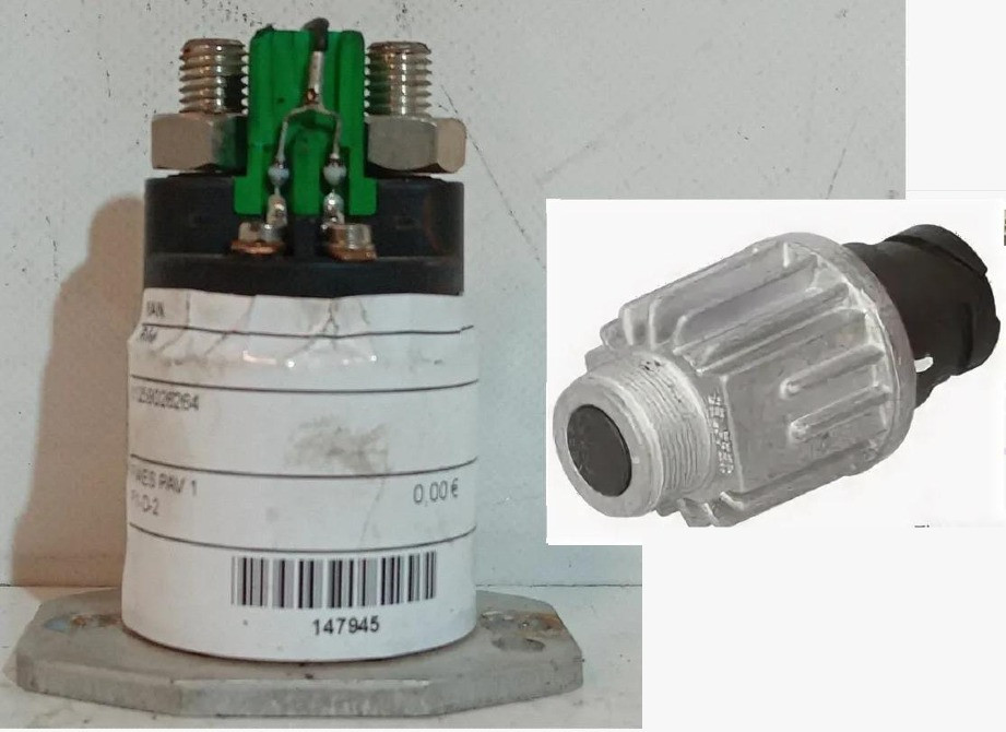 Ищем Б/У реле подогрева фильтра топливного MAN 81.25902-6314 и выключатель аккумулятора MAN 300A, 81  - photo 1