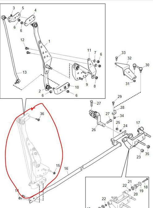 Ищу рычаг кулисы 2094022 на Scania R440, в сборе как на схеме!!! Вся Россия - изображение 1
