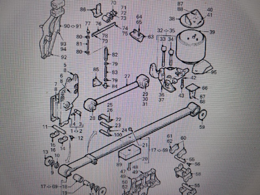 Нужна 1236608/1236037 рессора передняя пневмоподвеска DAF 95 xf, ati ,105 900+820. Вся Россия - изображение 1