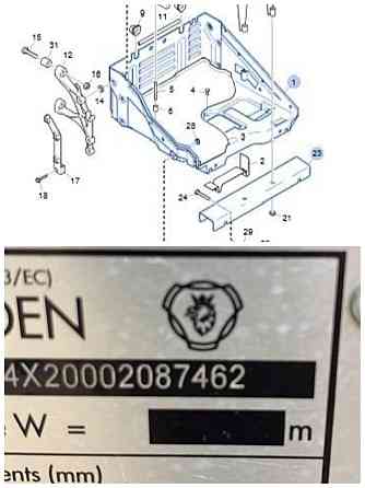 На Scania 5 P нужен аккумуляторный ящик (что на схеме отмечено). 