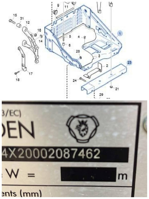 На Scania 5 P нужен аккумуляторный ящик (что на схеме отмечено). Вся Россия - изображение 1