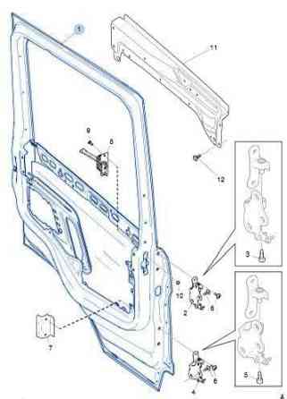 Нужен каркас левой двери Scania Понька 6 серии в Белом цвете. Арт. 2653980 / 2044981. Цену с НДС. 