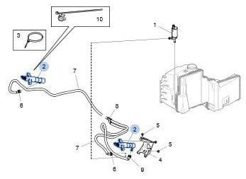 Нужна форсунка омывателя фары левой Scania 6 серии. Арт. 2271664, и крышка на нее 2256137. Вся Россия - изображение 1