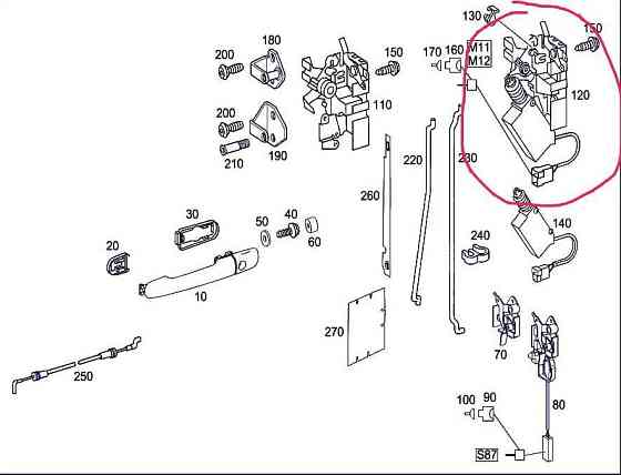 Нужен замок двери левой + электропривод на АТЕГО 2006 года. 