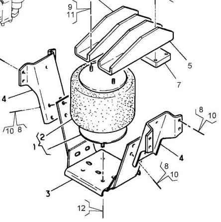 Ищу подъемный механизм ленивого моста Renault Premium 6x2 паровоз. 