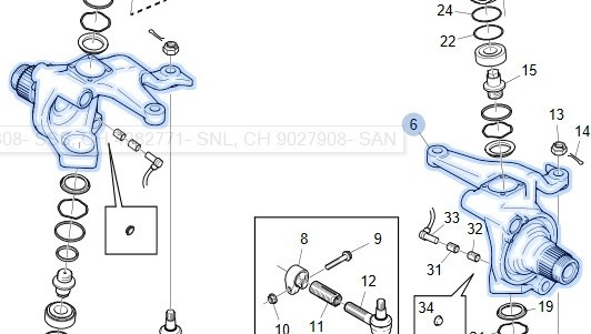 Поворотный кулак scania 6x6 8x8 Санкт-Петербург - изображение 1