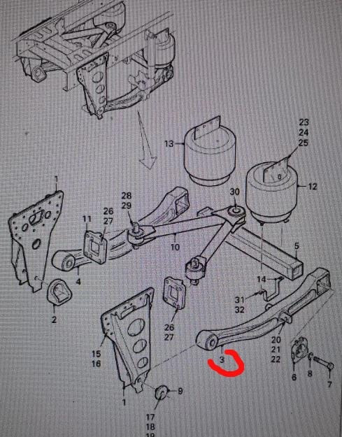 Нужна 1702608 лыжа, кронштейн пневмоподушек левый DAF 55 от 2013 года (номер 3).  - photo 1