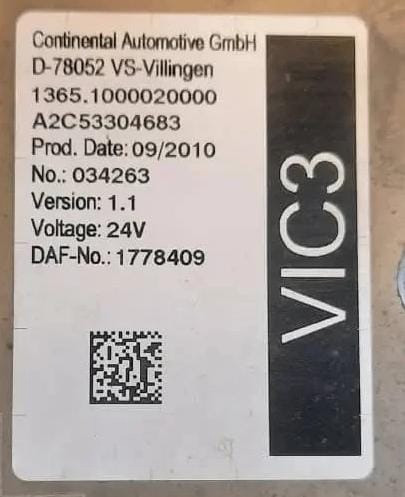 Ищем 1778409 версия 1.1 VIC-3 DAF. Куплю бюджетный вариант с гарантией!  - photo 1