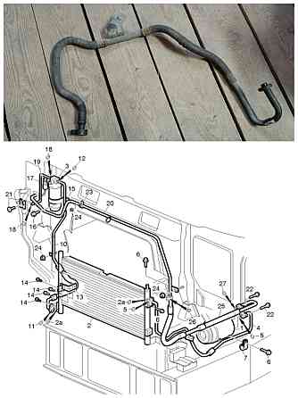 Нужна 20398957 трубка кондиционера Volvo FH 2005 года, D12 мотор (25 номер). 