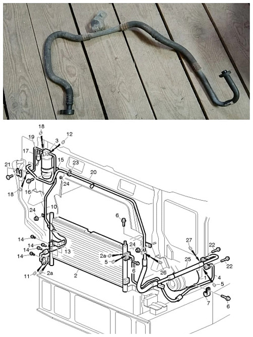 Нужна 20398957 трубка кондиционера Volvo FH 2005 года, D12 мотор (25 номер).  - photo 1