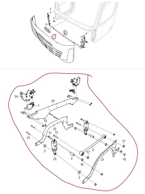 На КамАЗ К5 (VIN XTC549015P2588827 / 54901-0070014-CA) куплю таких 2 комплекта (см. фото). Вся Россия - изображение 1