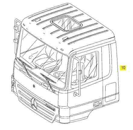 Нужна A9436000020 — кабина в сборе Mercedes-Benz Actros. Цвет красный. Вся Россия
