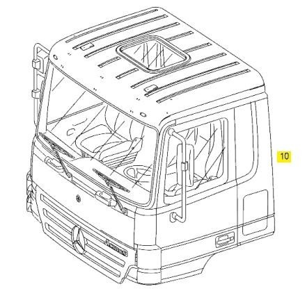 Нужна A9436000020 — кабина в сборе Mercedes-Benz Actros. Цвет красный. Вся Россия - изображение 1