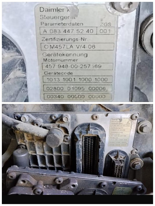 Ищу блок управления двигателем OM457LA ZGS001 A0834475240 на Мерседес Аксор 2012 года АКПП. Вся Россия - изображение 1