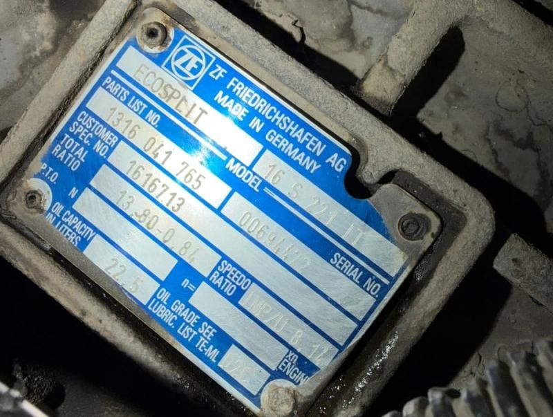 Нужна коробка ZF 16S221 IT (механика) на DAF 95.  - photo 1