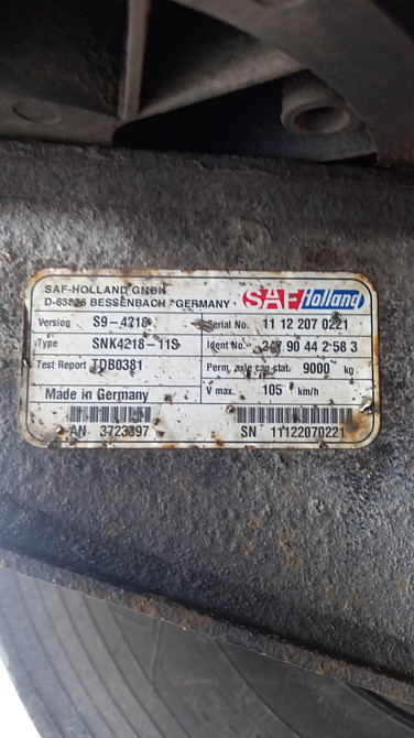 Нужна "голая" ось SAF - 24790442583, S9-4218.  - photo 1