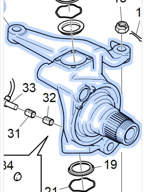 SCANIA 2817358 поворотный кулак правый СКАНИЯ 2819690 Санкт-Петербург - изображение 1