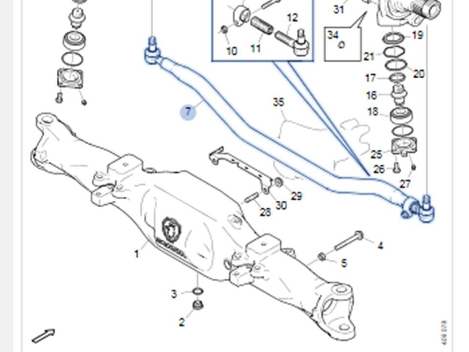 SCANIA 2265412 поперечная рулевая тяга переднего ведущего моста СКАНИЯ 2265412 Санкт-Петербург - изображение 1