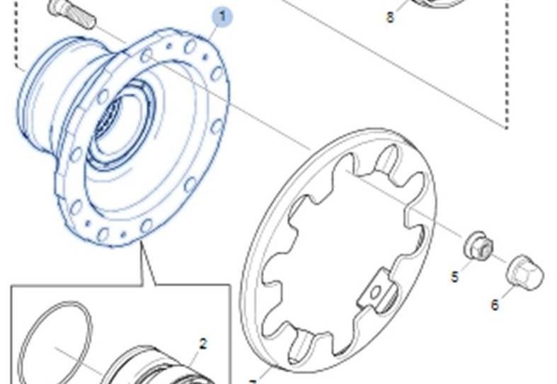 SCANIA 2881789 ступица переднего колеса СКАНИЯ 2739028 Санкт-Петербург - изображение 1