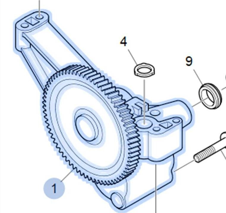 SCANIA 2209509 насос масляный для 11 и 12 литровых двигателей СКАНИЯ Санкт-Петербург - изображение 1