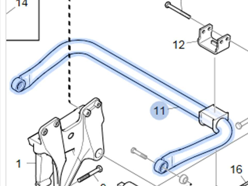 SCANIA 1332275 стабилизатор дополнительного моста СКАНИЯ 1332275 Санкт-Петербург - изображение 1
